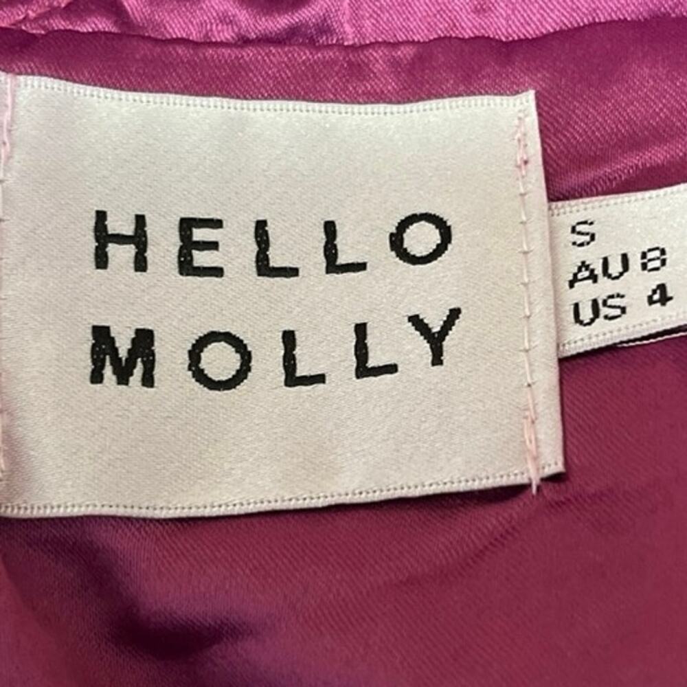 Hello Molly Pink Metallic Glitter Sequin Sleeveless Cami Camisole Mini Dress 4 - Picture 8 of 13
